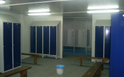 Construction modulaire vestiaire foot/rugby